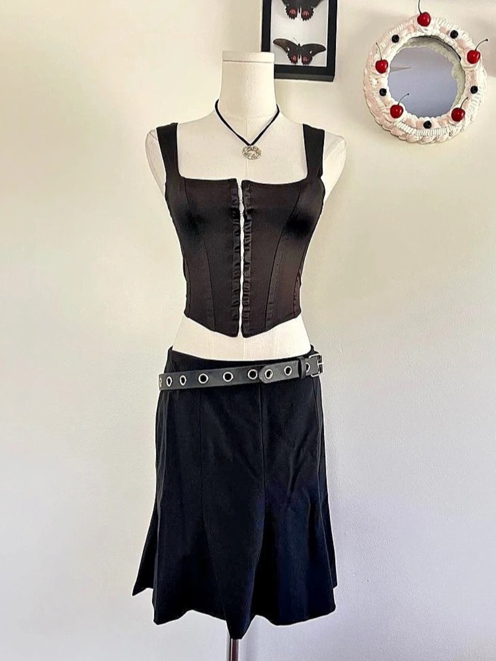 Express Black A-Line Skirt Size 4